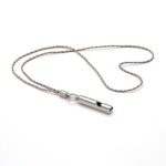 Khanjan Brass - Chrome-Finished Brass Emergency Loudest Whistle with complimentary Lanyard