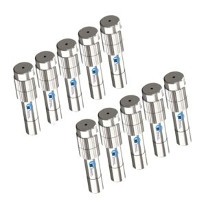Khanjan Brass High/Low-Pressure Misting Nozzle – 1mm Adjustable Water Sprayer with Anti-Drip Design for Greenhouses, Lawns, Gardens, Air Cooling, and Sanitization Systems (Pack of 10)