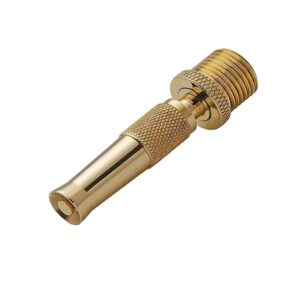 Khanjan Brass & Copper Adjustable Function Water Jet Spray Nozzle Hose Pipe Suitable For High-Pressure Water Spray Gun use Car Wash Bike-Car-Pets-Window And Gardening (1/2 inch male thread)