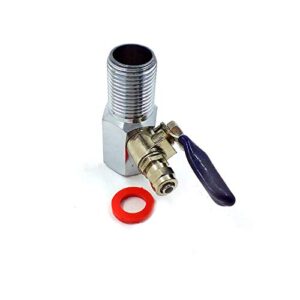 KHANJAN- Brass & Copper 1/4" Kent Ro Filter Valve Diverter Coupling + Valve Full DV Set - AQUA GUARD VALVE - Attractive New Model Unique Design Long life Maintenance free (Chrome Finish)