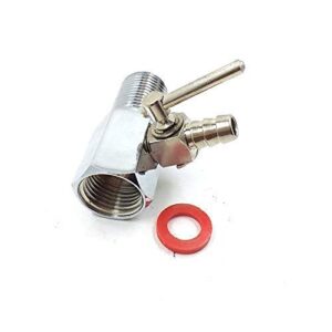 KHANJAN- Brass & Copper Aqua guard Valve Kent Ro Filter Valve Diverter Coupling + Valve Full DV Set-RO AQUA GUARD Hose Type Tube Connection- Long life Maintenance free (Chrome Finish) (50)
