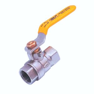 SRP Ball Valve Female Brass & Copper- 1/4" inch BSPT Threaded Nickle Finish Suitable For Water Oil Gas 1Pc Pack