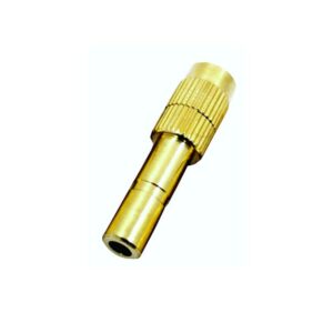 KHANJAN Low Pressure Misting Nozzles Atomizing Sprayer System Mister Sprinkler For Greenhouse Cooling Garden Humidification Landscaping Dust Control Fogging (6 mm Shaft x (Orifice- 1 mm), 25)
