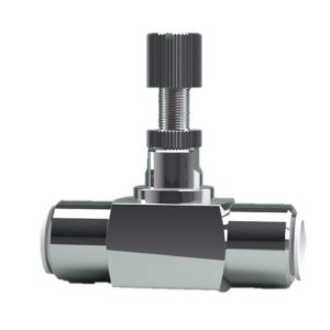 KHANJAN RO Water Purifier TDS Adjuster Valve | Heavy-Duty Brass - Universal Fit, Corrosion-Resistant, Fine-Tuning of Water Quality (1/4" Tube) Nickle Finish Pack of 1