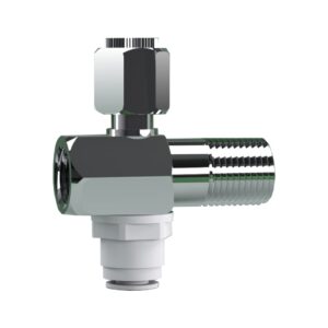 Khanjan Brass and copper Push Fitting Aqua guard RO Inlet Valve/RO Quick Connect Diverter Valve Compatible for All Types of Water Purifier (3/8" Tube, 5)
