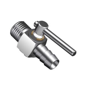 KHANJAN- 1/4" Male Thread Hose Nozzle Valve -1/2" Dv Coupling Pipe Fitting Useful in every Domestic and industrial all water purifier aqua guard with other water system (10mm, 1)
