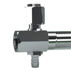 KHANJAN Brass & Copper Aquaguard Valve | Hose Nozzle Fitting 10mm | Brass Tee Cock | Useful in every Domestic and industrial all water Purifier Aqua guard (10mm Hose Nozzle Hex Design)