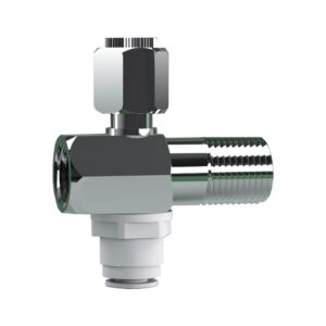 Khanjan Brass and copper Push Fittings Aqua Guard Valve/Quick Connect Connection RO Diverter Valve Compatible for All Types of Water Purifier (3/8" Tube, 1)