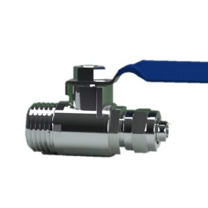 KHANJAN Brass & Copper R.O. Diverter Ball Valves (Bm11M_Nickel Finish)