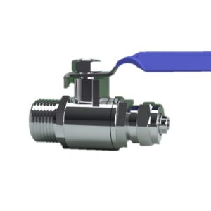 KHANJAN Brass & Copper R.O. Diverter Ball Valves (Br09S_Nickel Finish)