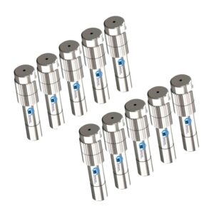 Khanjan Brass High Pressure Misting Nozzle 1mm Adjustable Water Sprayer with Anti-Drip Design for Greenhouses, Lawns, Gardens, Air Cooling, and Sanitization Systems Pack of 10