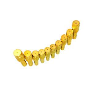 Khanjan Brass 1 mm Fog Sprayer Heads Nozzle for Sanitize Mist Nozzle Sprinkler Lawn Garden Water/Fog Mist Nozzle Misting Fogging Spray Green House Culling (Yellow)
