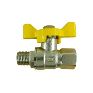 SRP Butterfly Handle Brass Ball Valve male/female Thread 1/4" Inches
