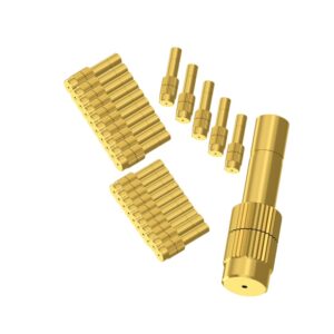 Khanjan Brass 1 mm Fog Sprayer Heads Nozzle for Sanitize Mist Nozzle Sprinkler Lawn Garden Water/Fog Mist Nozzle Misting Fogging Spray Green House Culling (25)