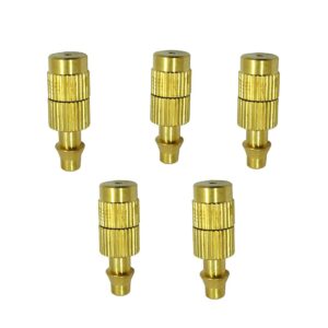 Adjustable Brass Sprayer Heads Nozzle For Misting Watering Irrigation Golden (Pack of- 5)