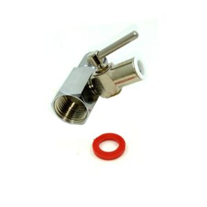 HANJAN Brass and Copper Push, Quick Connect Tube, 3/8" Kent Ro Filter Valve Diverter Coupling Plus Aqua guard Valve Full DV Set (Stv14_Chrome Finish)