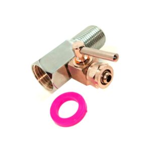 KHANJAN- Brass & Copper 3/8" Kent Ro Filter Valve Diverter Coupling + Valve Full DV Set - AQUA GUARD VALVE - Very Popular and Attractive New Model Unique Design Long life Maintenance free Useful of all aquaguard and Ro Water Purifier (Stv14_Chrome Finish)