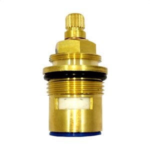 Khanjan Ceramic Disk Fitting Brass/Spare Part for Taps Repairing/Satndard Size (3/4 Inch) Spindle Disc Tap Inner Part Fitting Cartridge for taps
