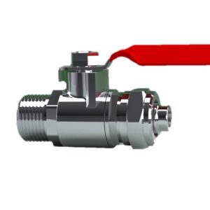 KHANJAN Brass & Copper R.O. Diverter 3/8" Ball Valves (Rb12S_Nickel Finish)