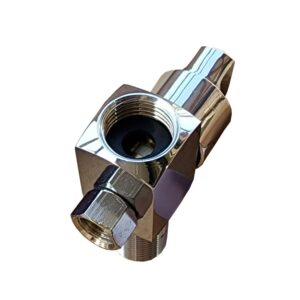 KHANJAN Brass & Copper Aquaguard Valve | Hose Nozzle Fitting 10mm | Brass Tee Cock | Useful in every Domestic and industrial all water Purifier Aqua guard (1/4" BSP Threaded Inlet)