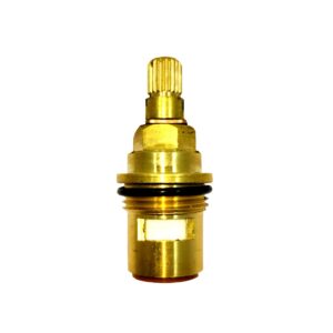 Khanjan Ceramic Spindle Tap Inner Part Fitting Cartridge/Quarter Turn (22x1.5 mm, Golden) [57 Gram]