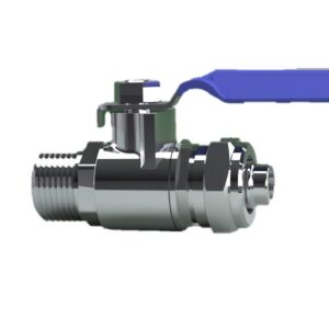 KHANJAN Brass & Copper-1/4" R.O. Diverter Ball Valves (BH07S_Nickel Finish)