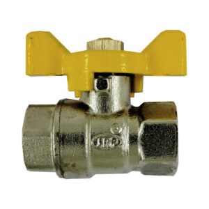 SRP Butterfly Handle Brass Ball Valve Female/Female Thread (1, 3/8")