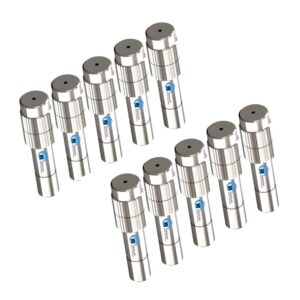 Khanjan Brass High/Low-Pressure Misting Nozzle – 1mm Adjustable Water Sprayer with Anti-Drip Design for Greenhouses, Lawns, Gardens, Air Cooling, and Sanitization Systems (Pack of 10)