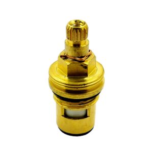 Khanjan Brass Ceramic Disc Cartridge Quarter Turn 1/2-inch for Hot and Cold Bathroom Kitchen Tap Faucet Valve (55 Gram)