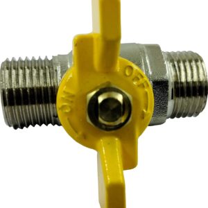 SRP 1/2" Brass Ball Valve with Butterfly Handle - Male/Male Thread, Durable and Reliable Plumbing Solution