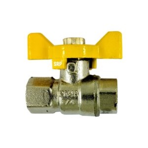 SRP Butterfly Handle Brass Ball Valve Female/Female Thread (1, 1/4")