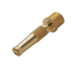 Khanjan Brass & Copper Adjustable Function Water Jet Spray Nozzle Hose Pipe Suitable For High-Pressure Water Spray Gun use Car Wash Bike-Car-Pets-Window And Gardening (1/2 inch male thread)