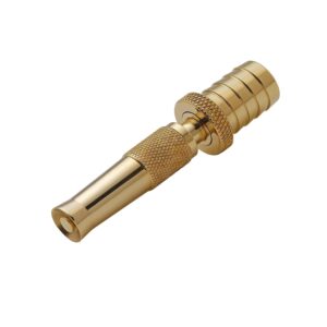 Khanjan Brass Industries Brass & Copper Adjustable Function Water Jet Spray Nozzle Hose Connection Suitable For High-Pressure Water Pump Spraying Use Washing Car Bike Pets Window Clining And Gardening