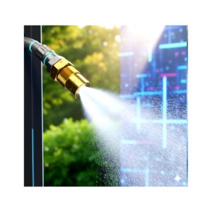 Khanjan 3mm High Flow Adjustable Brass Misting Spray Nozzle – High Pressure Fog Mist Sprayer for Dust Control, Rain Dance, Agriculture Irrigation, Greenhouse, Garden & Outdoor Cooling System