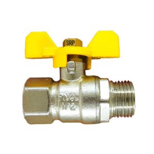 SRP Male Female Butterfly Handle High Pressor Full Port Shut-off Ball Valves (1/2" MxF)